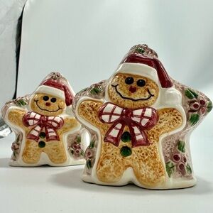 world bazaars gingerbread ceramic salt and pepper shaker